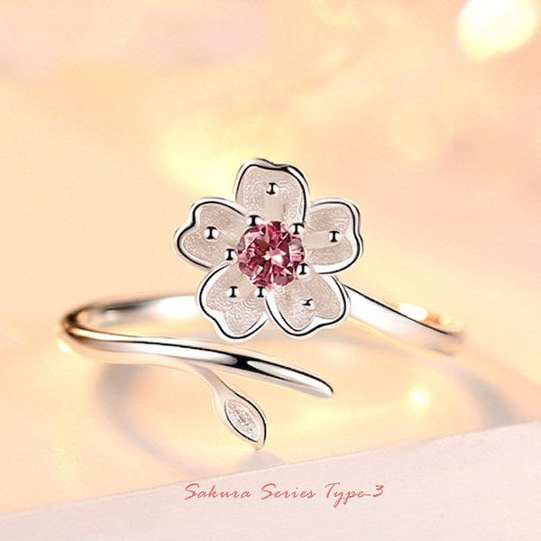 新商品 ネックレス レディース さくらシリーズ タイプ3 リング 指輪 桜