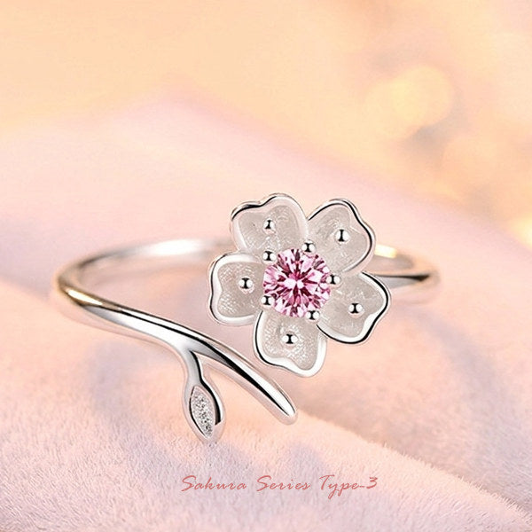 新商品 ネックレス レディース さくらシリーズ タイプ3 リング 指輪 桜
