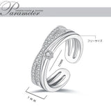 新商品 指輪 レディース サイズフリー 3連 リング クロスオーバー ストレート トリプル 指輪 ピンクゴールド ゴールド プラチナ仕上げ 誕生日 ギフト プレゼント