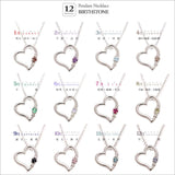12 types of cute birthstone heart necklaces for adults to choose from