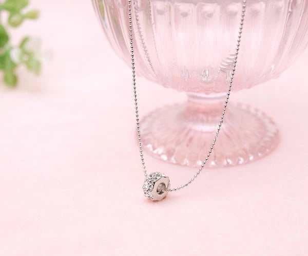 Limited Quantity [Treasure Chest] Sparkling & Radiant Full Eternity 16-Stone Necklace, Gold Platinum Finish