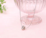 Limited Quantity [Treasure Chest] Sparkling & Radiant Full Eternity 16-Stone Necklace, Gold Platinum Finish