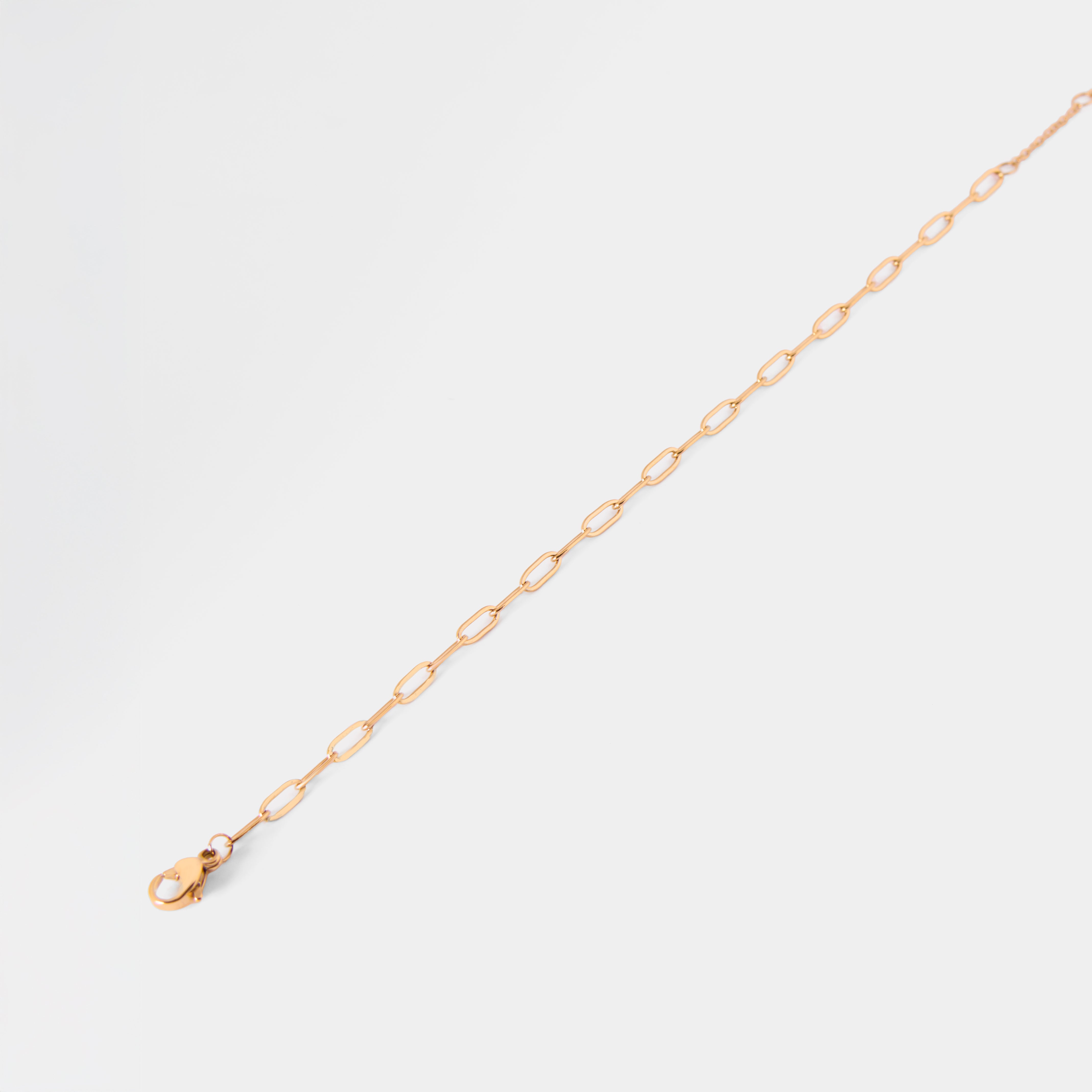 [ゴールド] ナローペーパーチェーンブレスレット