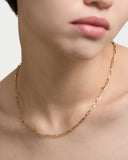 [ゴールド] ナローペーパーチェーンネックレス