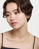 [ゴールド] ナローペーパーチェーンネックレス