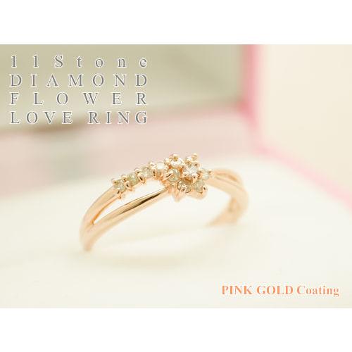 diamond flower ring