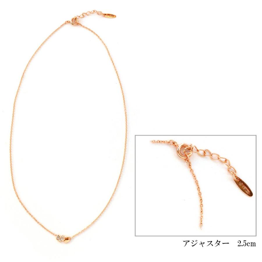 ストーン パヴェ ハート ネックレス ペンダント 日本製 ジュエリー ゴールド・ピンクゴールド・シルバーの3色展開 (op-154)