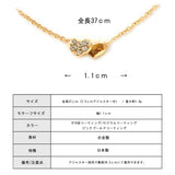 ストーン パヴェ ハート ネックレス ペンダント 日本製 ジュエリー ゴールド・ピンクゴールド・シルバーの3色展開 (op-154)