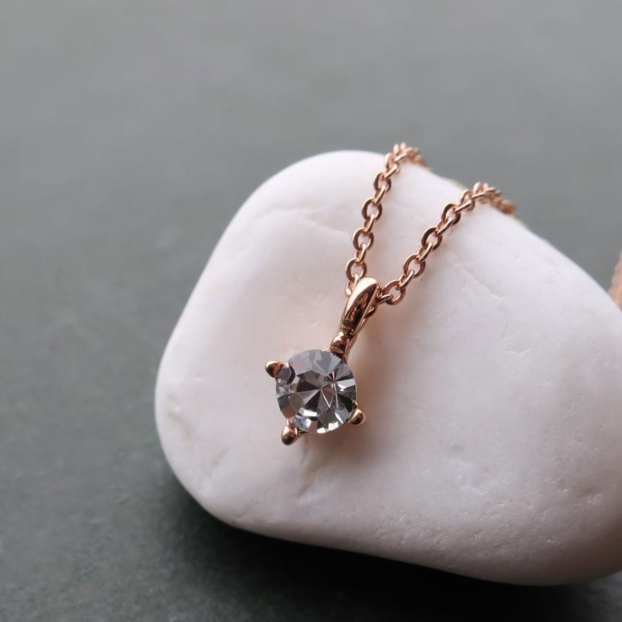日本製 ジュエリー ネックレス プチ ペンダント 1粒 小ぶり ストーン シンプル  ゴールド・ピンクゴールド・シルバーの3色展開 (op-n1)