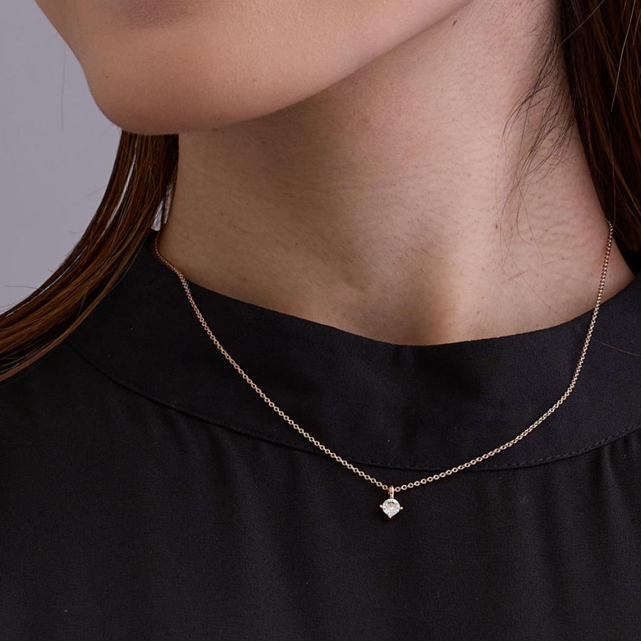 日本製 ジュエリー ネックレス プチ ペンダント 1粒 小ぶり ストーン シンプル  ゴールド・ピンクゴールド・シルバーの3色展開 (op-n1)