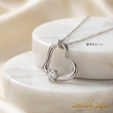 新商品 日本製 オープンハートシルバーネックレス シルバー925 ピンクゴールド プラチナ仕上げ 2カラー展開