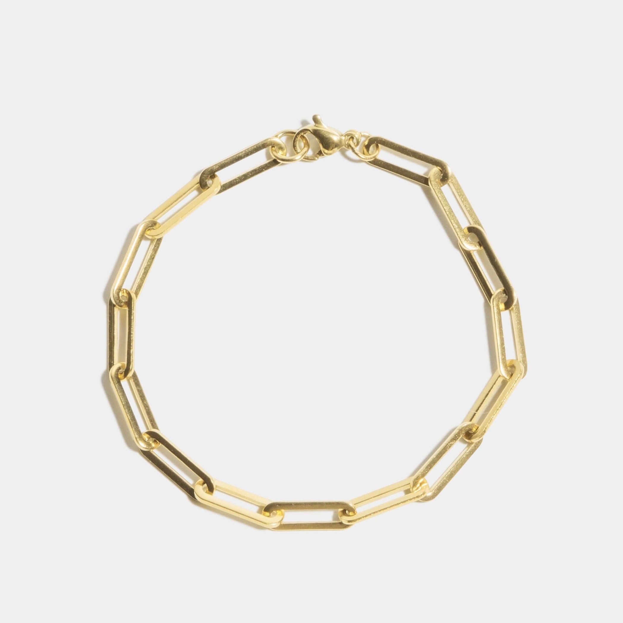 [ゴールド] ペーパーチェーンブレスレット