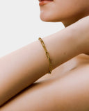 [ゴールド] ペーパーチェーンブレスレット