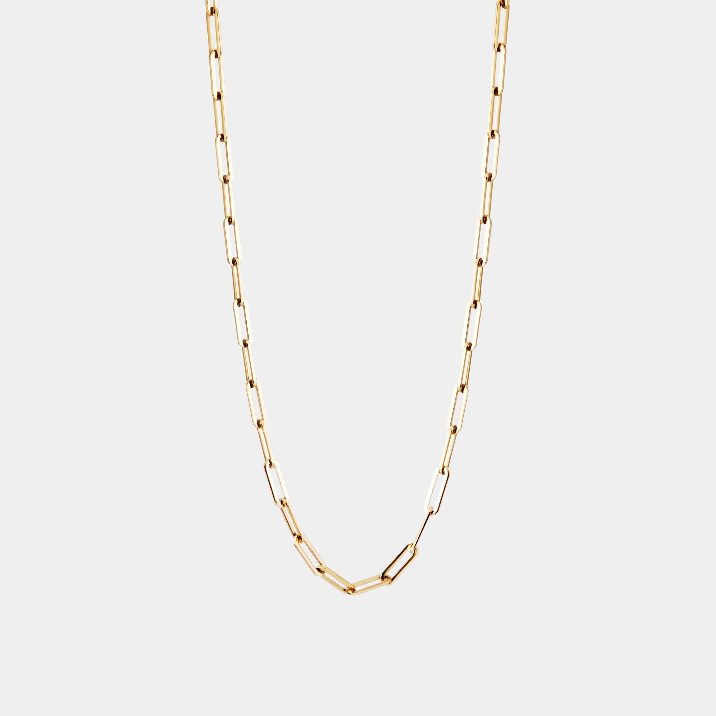 [ゴールド] ペーパーチェーンネックレス