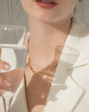 [ゴールド] ペーパーチェーンネックレス