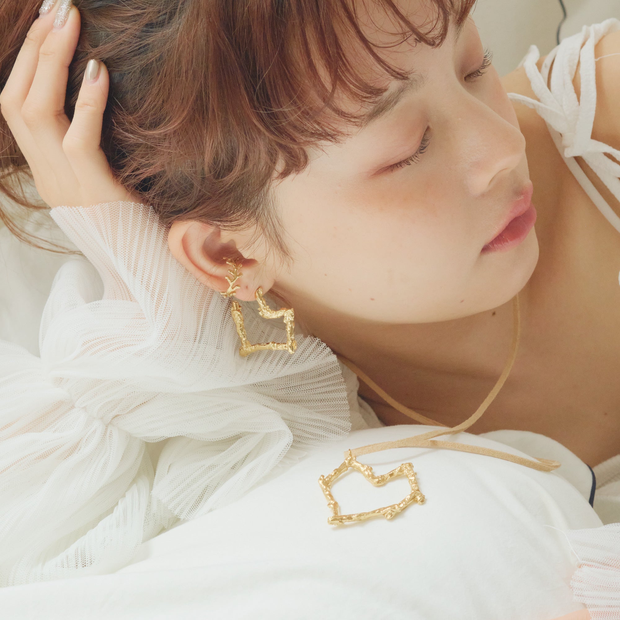 Branch Heart Pierce/Earrings