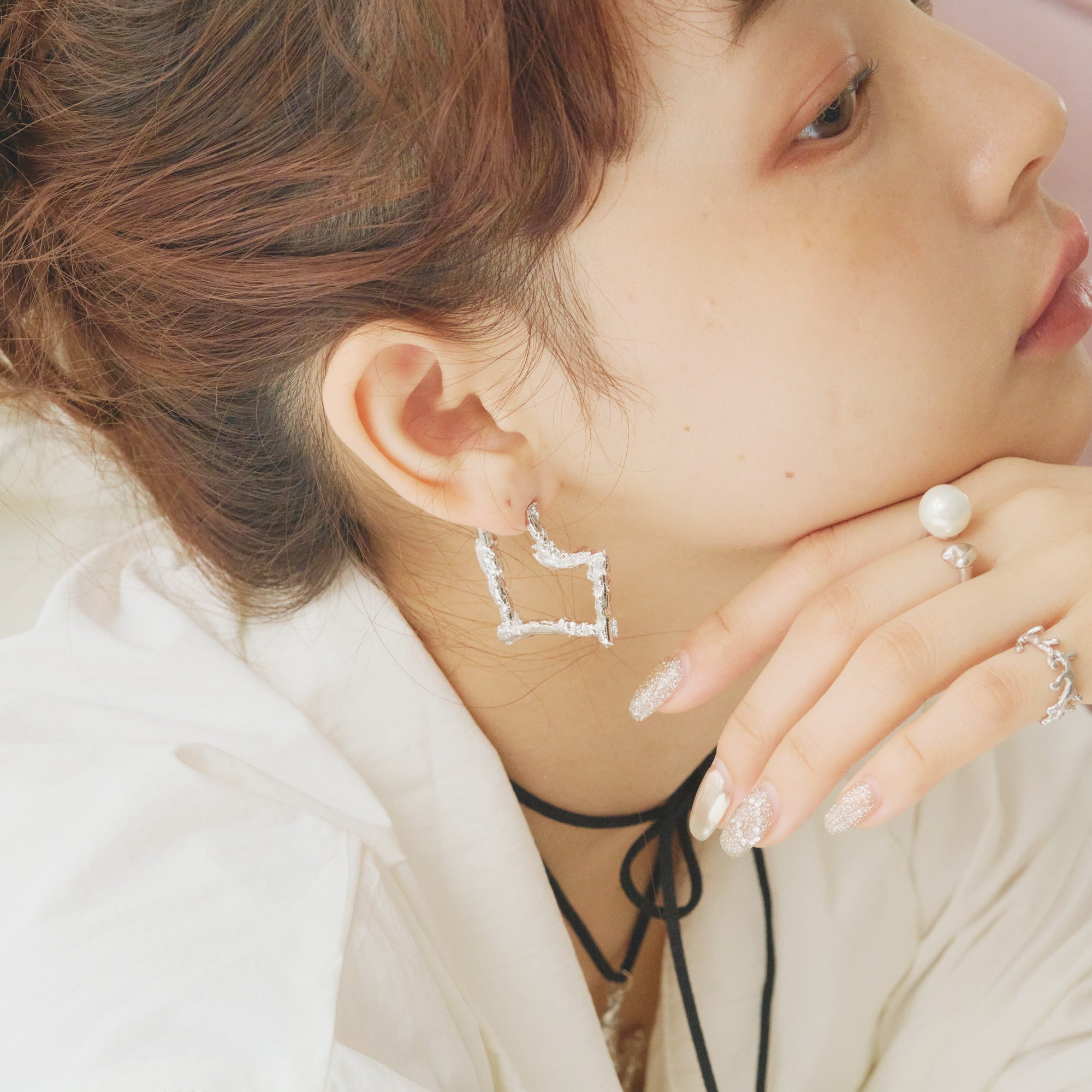 Branch Heart Pierce/Earrings