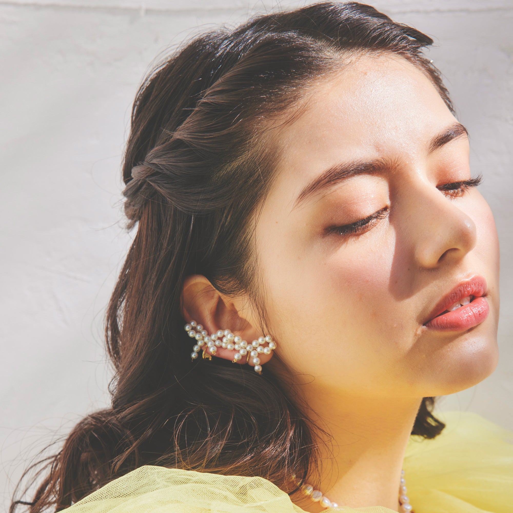 Pearl Mini Bow Pierce/Earrings