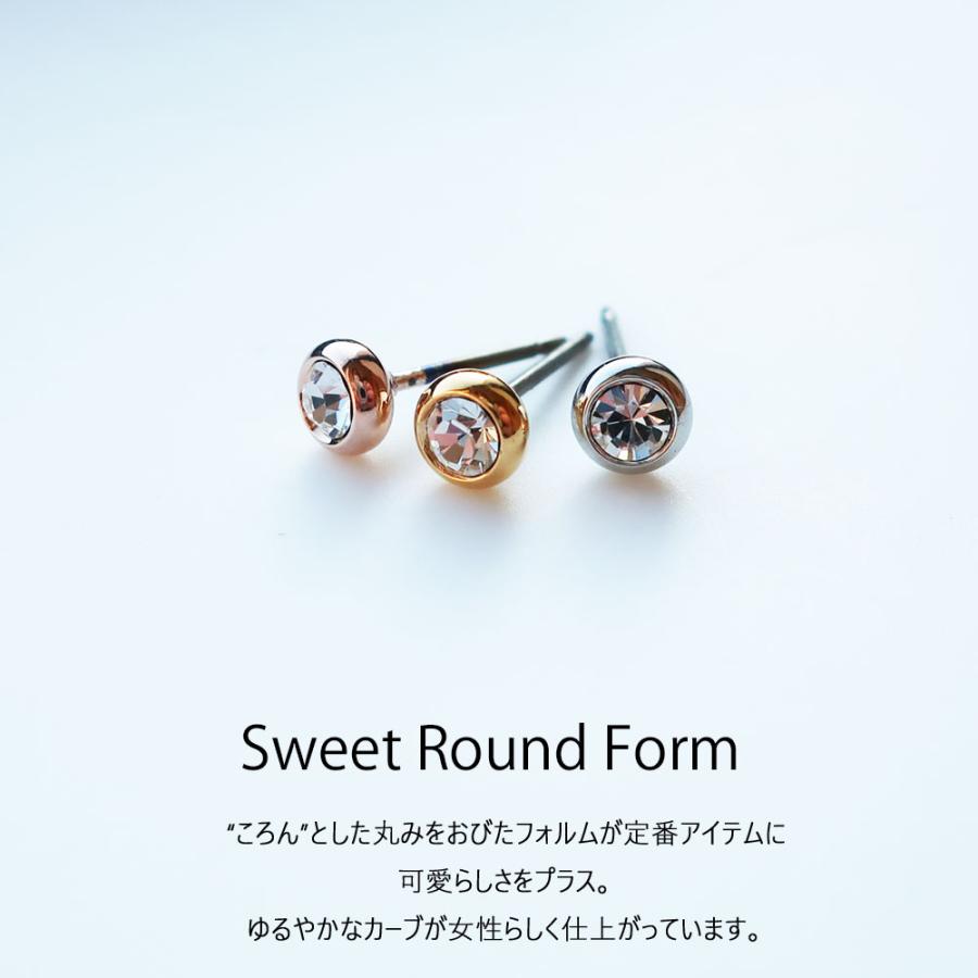 New Pure Titanium Stud Earrings with Small Stones, Perfect as Second Piercings, Formal Jewelry, Made in Japan, Available in Gold, Pink Gold, Silver, and Black (PI-N4)