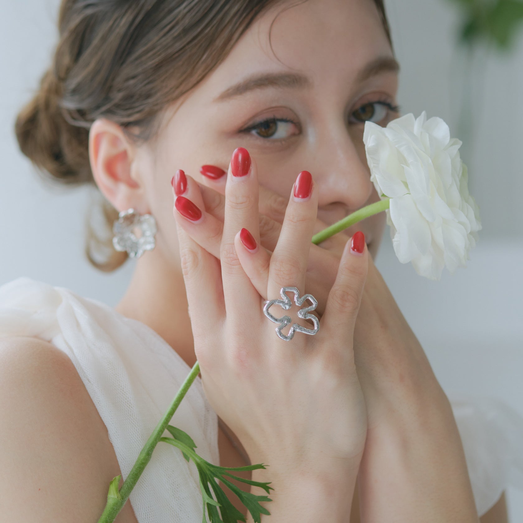 Tube Flower Ring