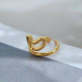 Tube Heart Ring