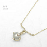 Necklace for women, made in Japan, J-ENDAi, fashion jewelry, diamond, 1 stone, 3-color combination necklace, K10, K18, 18k gold, Japanese jewelry craftsman, J-ENDAi