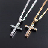 Limited Edition Treasure Chest: Gorgeous and Elegant! Popular Cross Necklace, Gold Platinum Finish