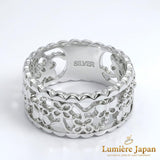 新商品 日本製 春光蝶リング｜蝶が踊る透かし彫り シルバー925 Butterfly Garden Ring