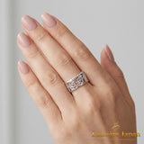 新商品 日本製 春光蝶リング｜蝶が踊る透かし彫り シルバー925 Butterfly Garden Ring