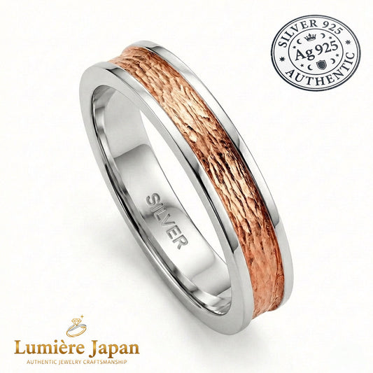 新商品 日本製 静動（SEIDŌ）リング｜シルバー925 コンビカラー 指輪 プラチナ仕上げ