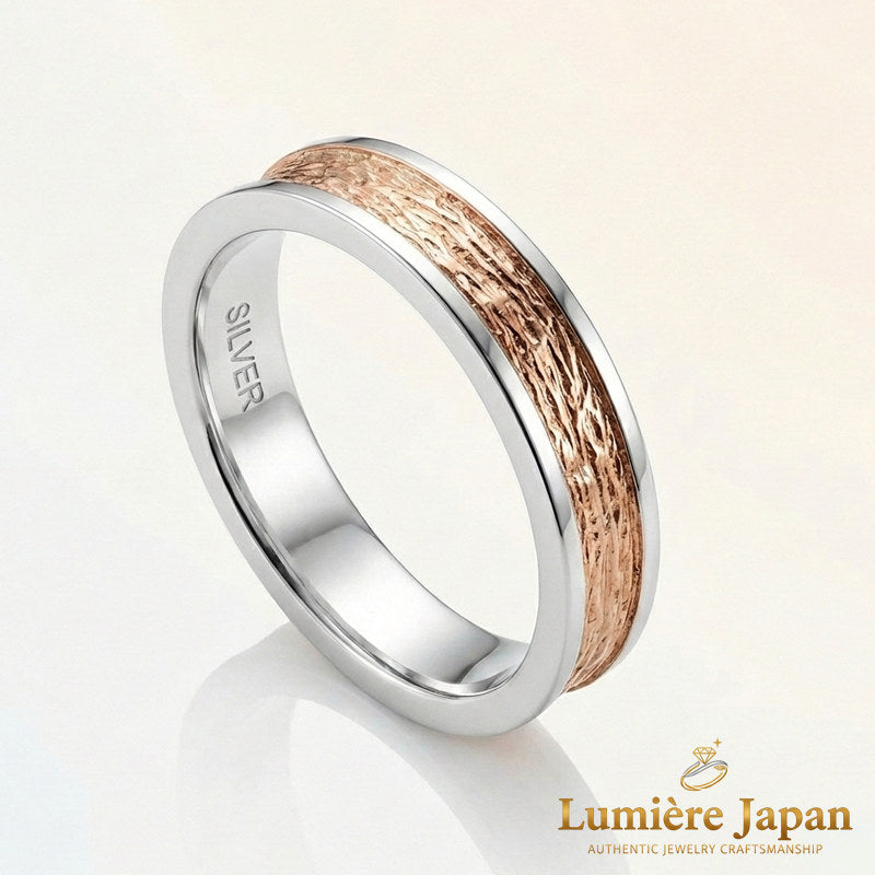 新商品 日本製 静動（SEIDŌ）リング｜シルバー925 コンビカラー 指輪 プラチナ仕上げ