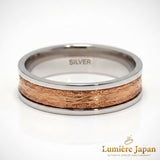 新商品 日本製 静動（SEIDŌ）リング｜シルバー925 コンビカラー 指輪 プラチナ仕上げ