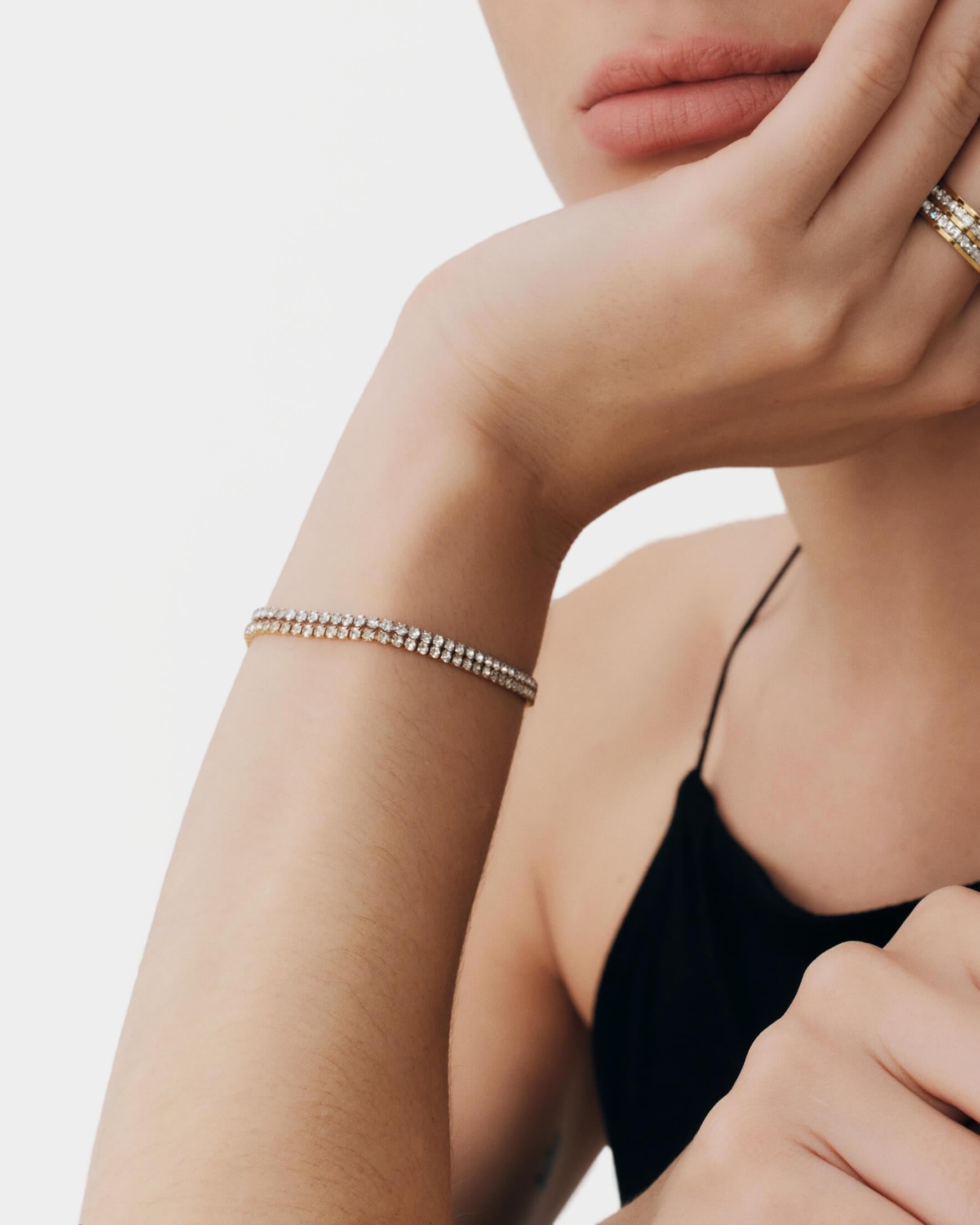 [ゴールド] テニスブレスレット