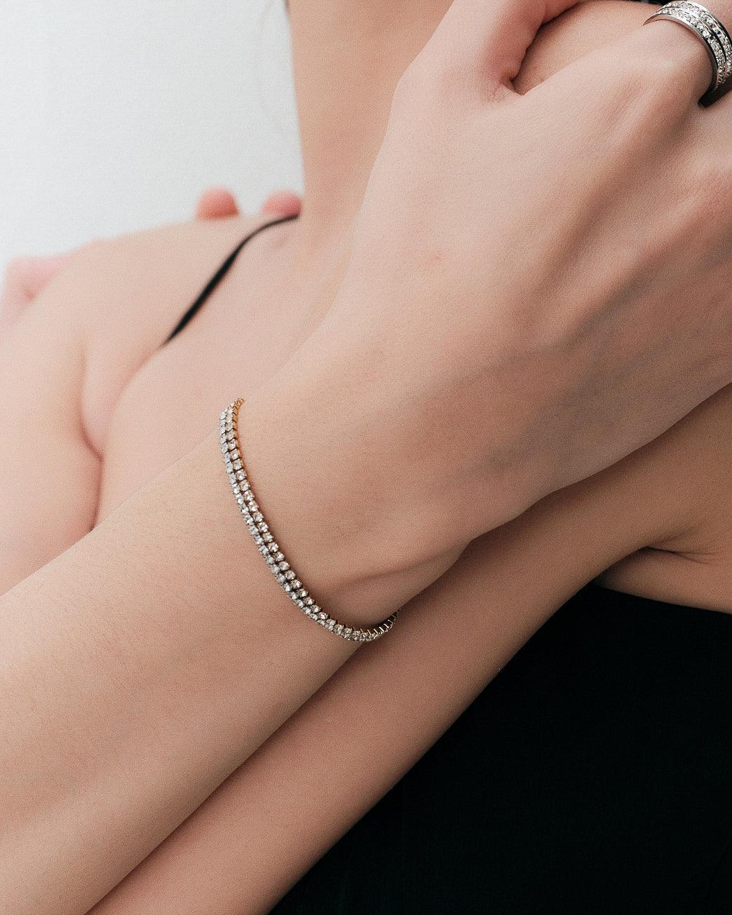 [ゴールド] テニスブレスレット