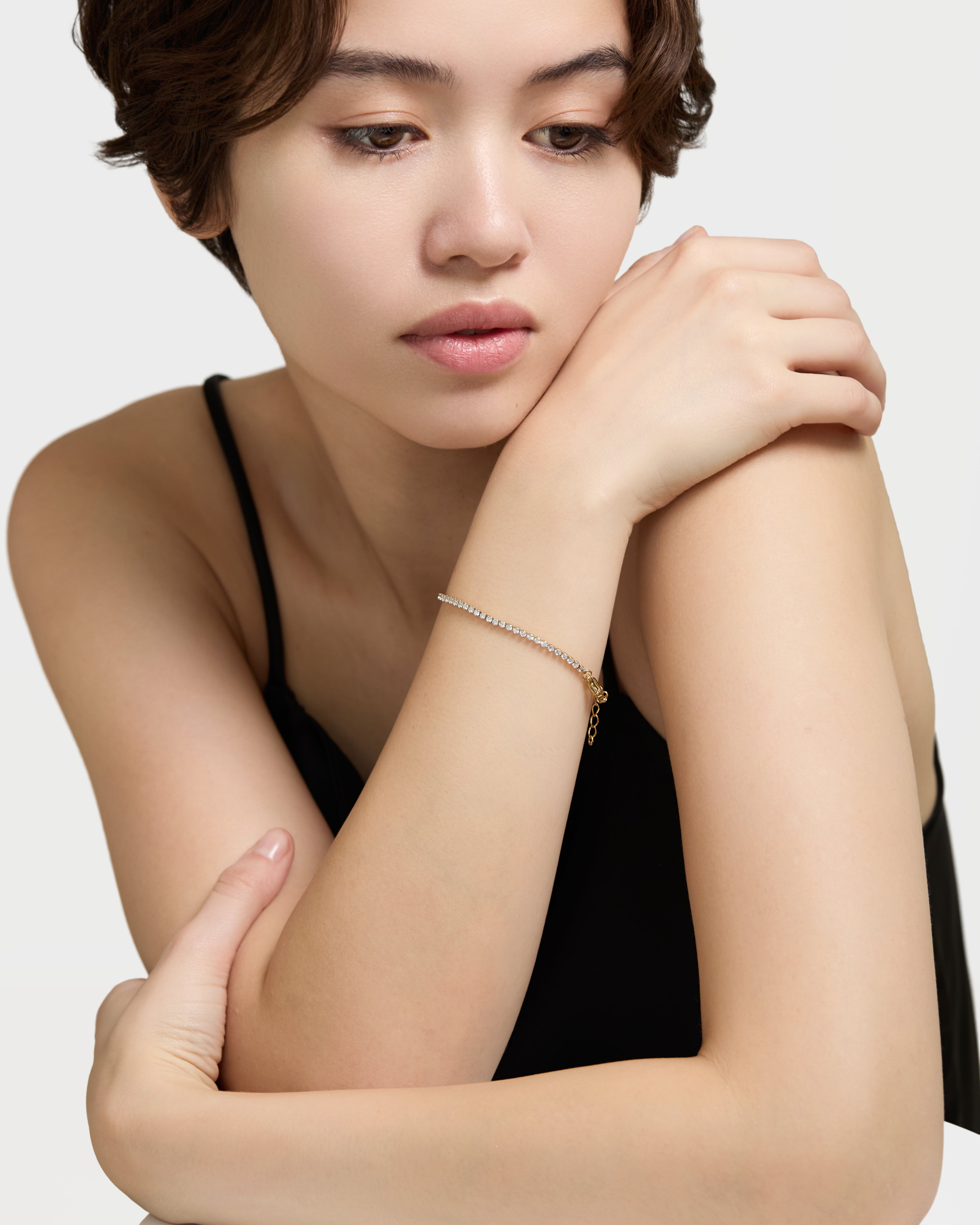 [ゴールド] テニスブレスレット