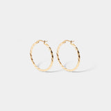 ツイストフープピアス